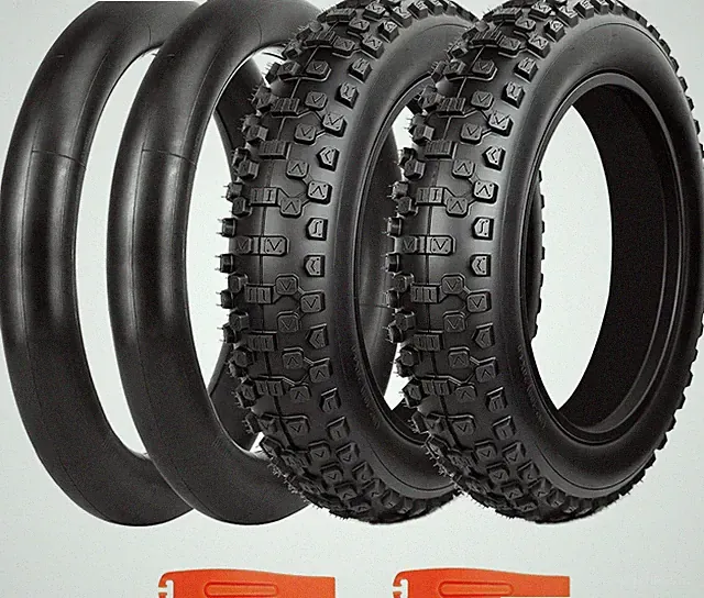 1/2 Pack Fat Tire Ebike Mountain Bike Heavy Duty High-Performance Wear-Resistant