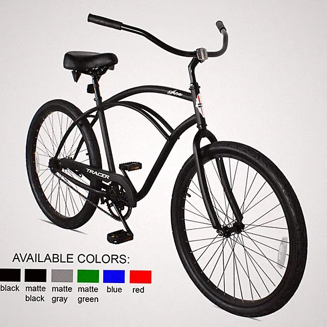 26" Beach Cruiser Bikes Single Speed For Men Retro Bicycle Hi-Ten Steel Frame